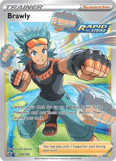 Brawly (Full Art)  Pokemon card