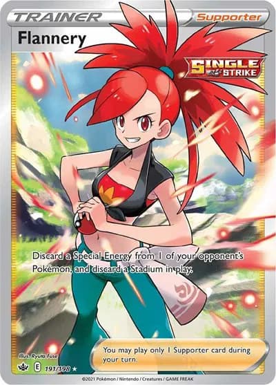 Flannery (Full Art)  Pokemon card