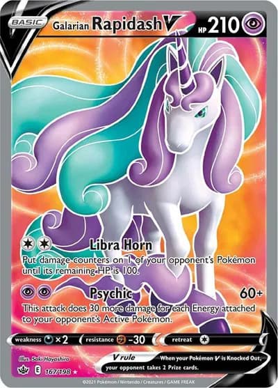 Galarian Rapidash V (Full Art)  Pokemon card