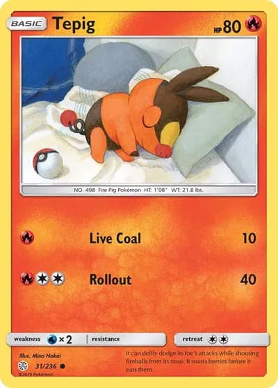 Tepig  Pokemon card