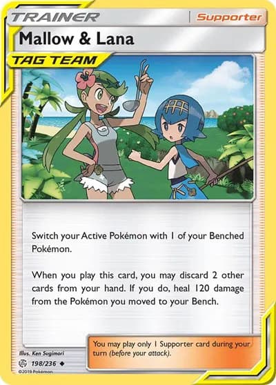Mallow & Lana  Pokemon card