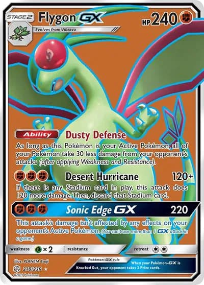 Flygon GX (Full Art) Pokemon card