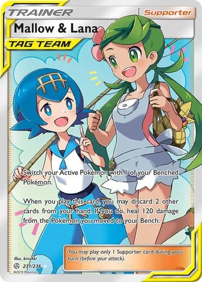 Mallow & Lana (Full Art)  Pokemon card