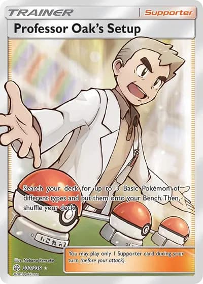 Professor Oak's Setup (Full Art) Pokemon card