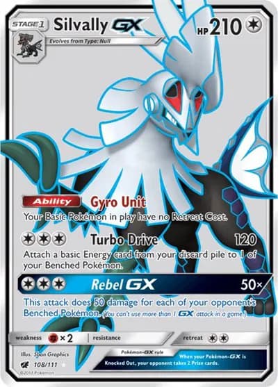 Silvally GX (Full Art) Pokemon card
