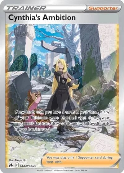 Cynthia's Ambition  Pokemon card