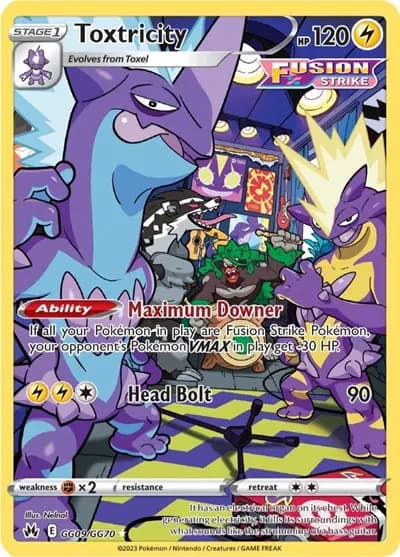 Toxtricity  Pokemon card