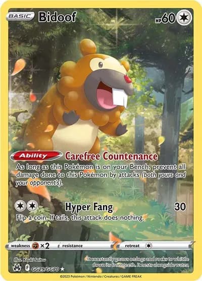 Bidoof  Pokemon card