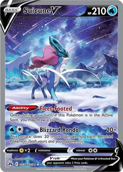 Suicune V  Pokemon card