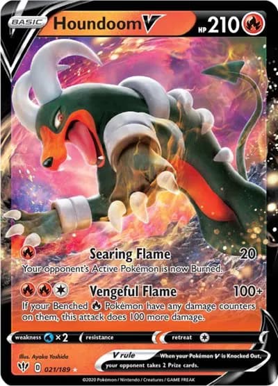 Houndoom V  Pokemon card