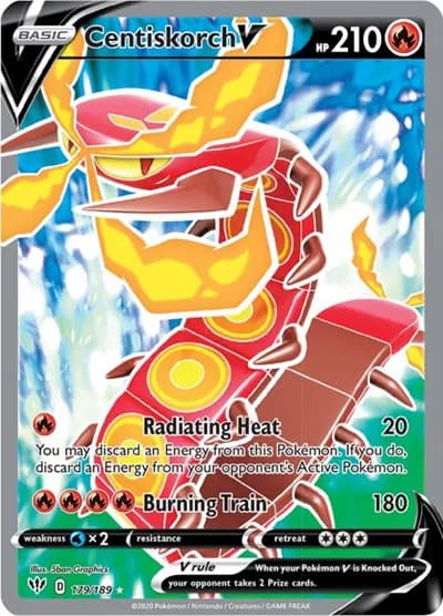 Centiskorch V (Full Art) Pokemon card