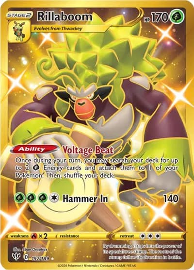 Rillaboom (Secret)  Pokemon card