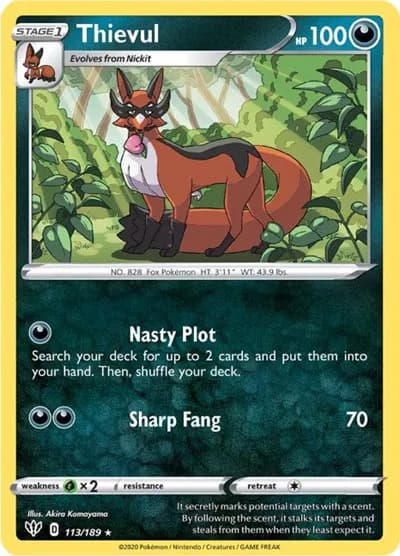 Thievul  Pokemon card