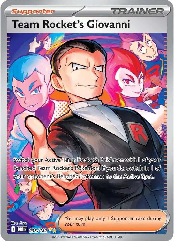 Team Rocket's Giovanni Pokemon card