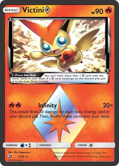 Victini Prism Star  Pokemon card