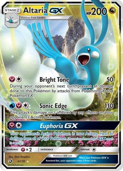 Altaria GX Pokemon card