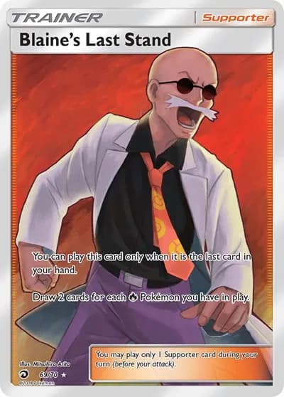 Blaine's Last Stand (Full Art) Pokemon card
