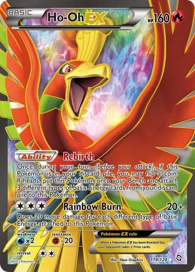 Ho-oh EX  Pokemon card