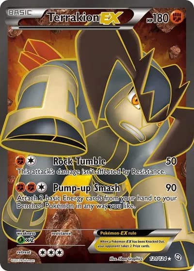 Terrakion EX (121 Full Art)  Pokemon card