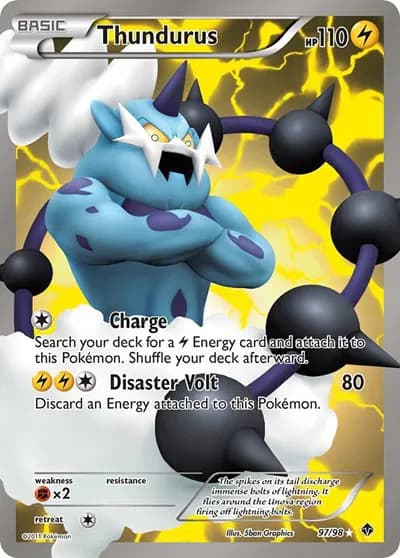 Thundurus (97 Full Art) Pokemon card