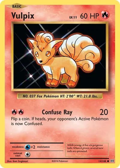 Vulpix  Pokemon card
