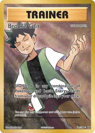 Brock's Grit (Full Art)  Pokemon card