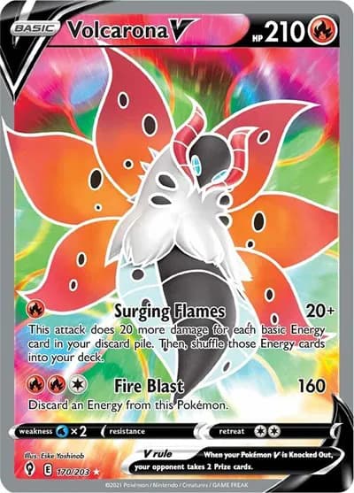 Volcarona V (Full Art)  Pokemon card