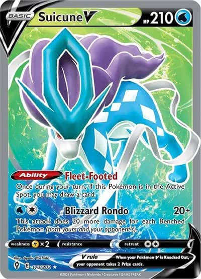 Suicune V (Full Art)  Pokemon card