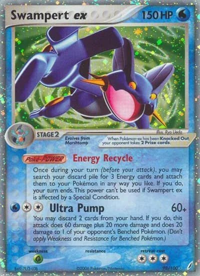 Swampert ex  Pokemon card