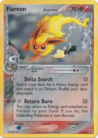 Flareon (Delta Species)  Pokemon card