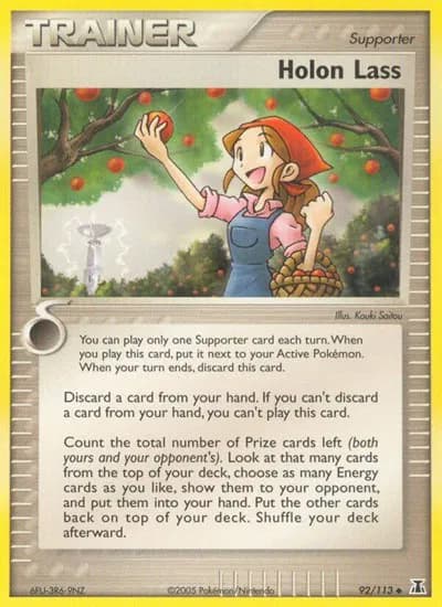 Holon Lass  Pokemon card