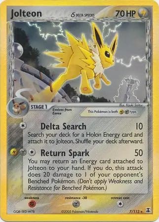 Jolteon (Delta Species)  Pokemon card