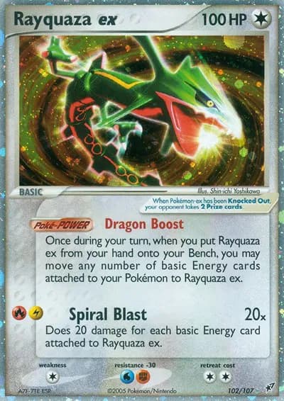 Rayquaza ex Pokemon card