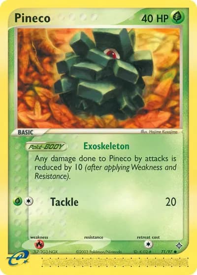 Pineco  Pokemon card