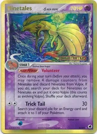 Ninetales (Delta Species)  Pokemon card