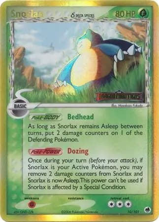 Snorlax (Delta Species)  Pokemon card