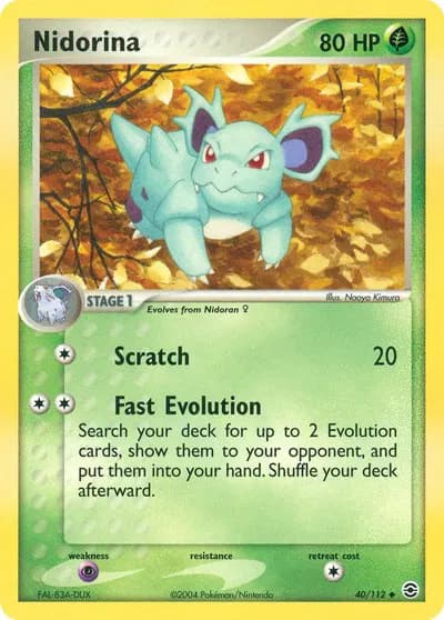 Nidorina  Pokemon card
