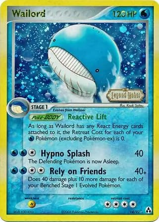 Wailord  Pokemon card