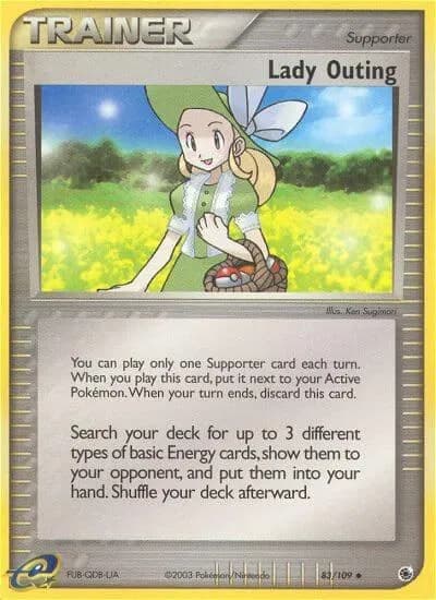 Lady Outing  Pokemon card