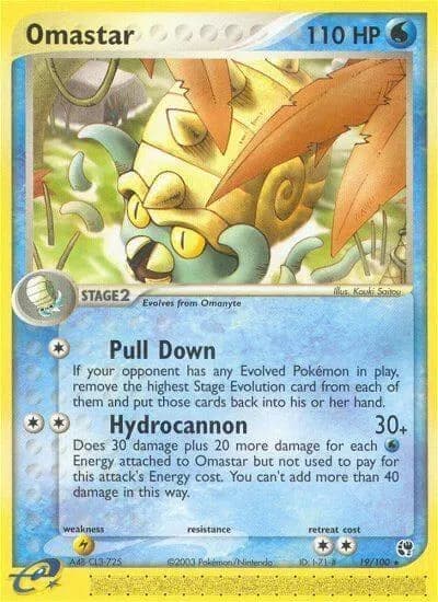Omastar  Pokemon card