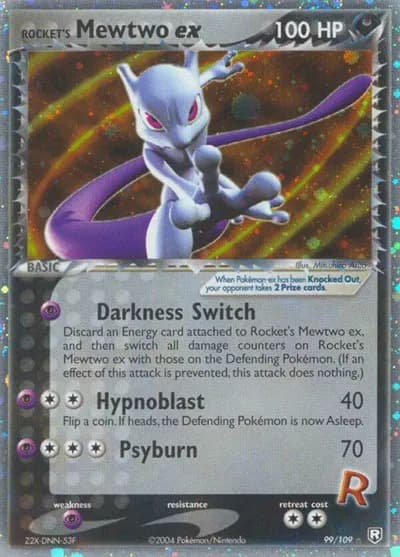 Rocket's Mewtwo ex  Pokemon card