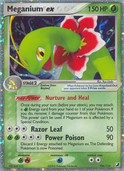 Meganium ex Pokemon card
