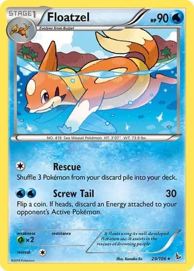 Floatzel  Pokemon card