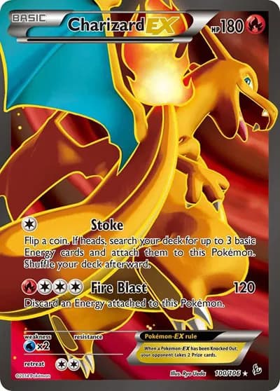 Charizard EX (100 Full Art)  Pokemon card