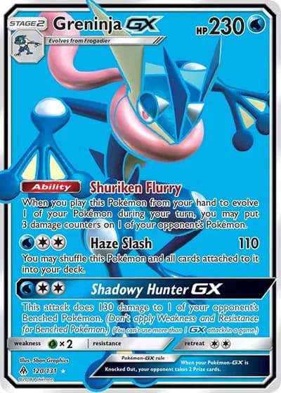 Greninja GX (Full Art)  Pokemon card
