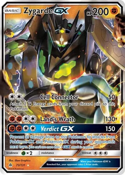 Zygarde GX Pokemon card