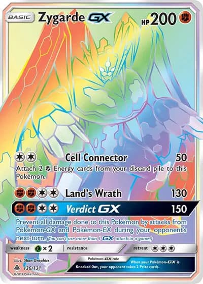 Zygarde GX (Secret) Pokemon card