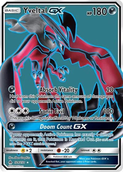 Yveltal GX (Full Art)  Pokemon card