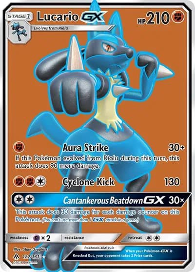 Lucario GX (Full Art)  Pokemon card