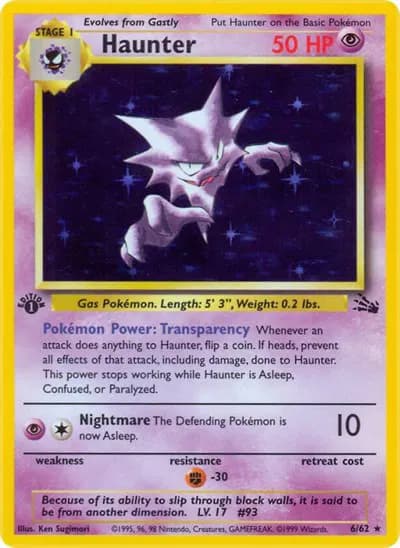 Haunter Pokemon card